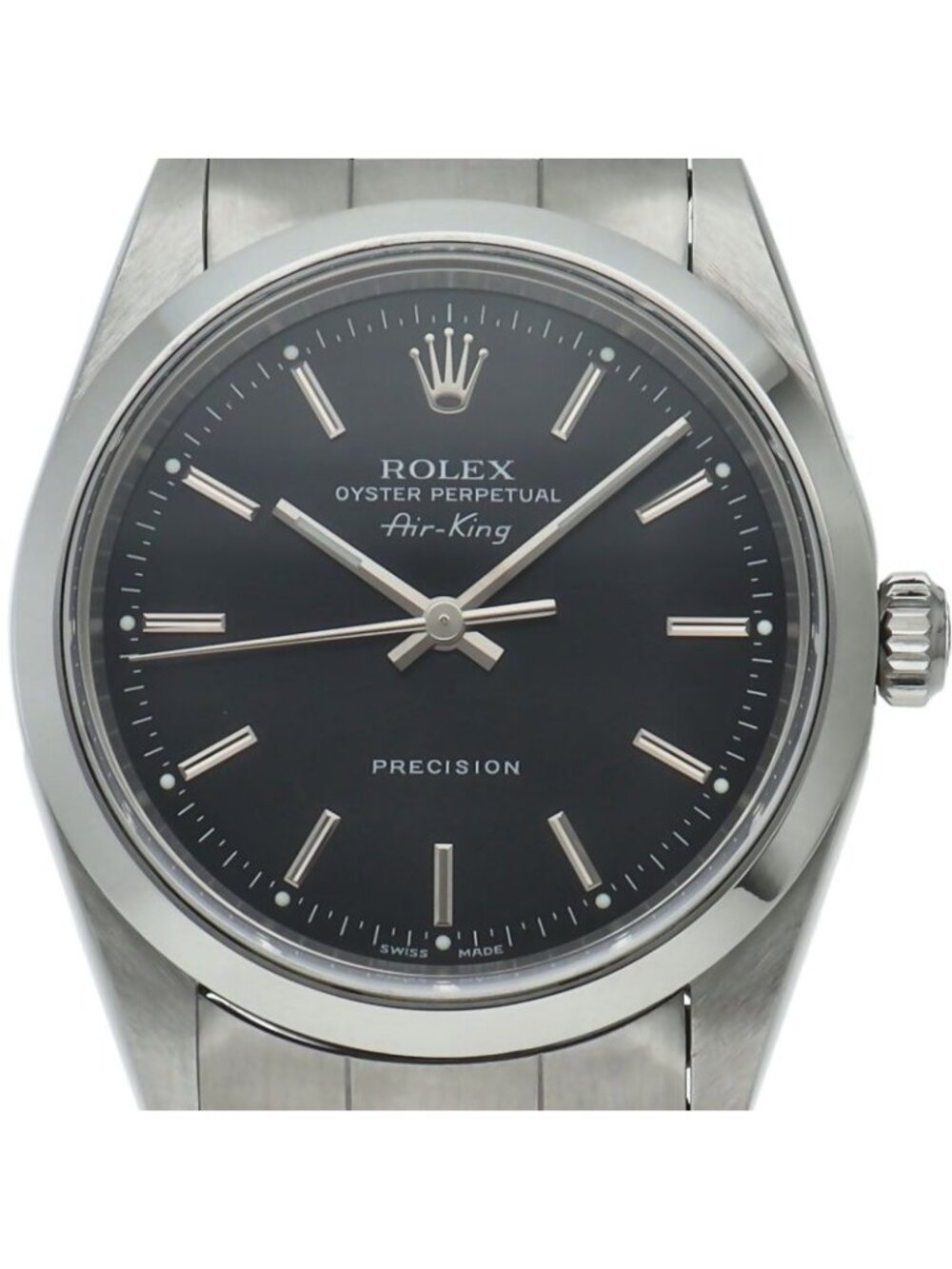 Rolex Air King SS Watch Black